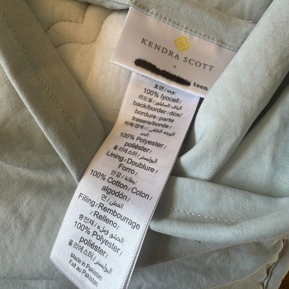 Pottery Barn Teen + Kendra Scott Dira Embroided Standard PIllow Shams Sky NWOT - Picture 9 of 10